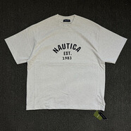 諾帝卡（NAUTICA）Felt Patch Arch Logo字母1983短袖T恤 灰色 7700 S -