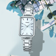 卡西歐（CASIO）ins小紅表簡(jiǎn)約復(fù)古酒桶形石英小眾指針腕表LTP-1208E-9B2 LTP-V009D-2E