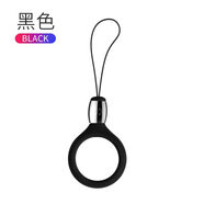 訊迪（Xundd）手機(jī)掛繩硅膠圈u盤掛脖鑰匙掛件短款指環(huán)扣女款防摔手腕小手繩男 黑色立體硅膠 買二送一送