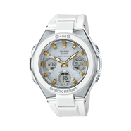 卡西歐（CASIO）女舒適流行100m太陽能舒適運動休閑耐沖擊手表MSG-W100-7A2JF MSG-W100-7A2JF