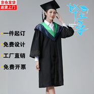 奧義馳學(xué)士服大學(xué)生畢業(yè)禮服高校學(xué)位服文理科學(xué)位碩服博士服畢業(yè)禮服 綠色農科【升級版塑料帽】 L 【建議體重135-160斤】
