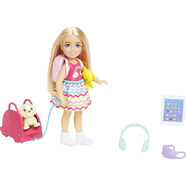 Barbie Chelsea 娃娃和 6 個(gè)配件 旅行套裝