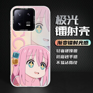 美十美分（MSMF）新款小米手機殼創(chuàng  )意趣味動(dòng)漫孤獨搖滾小眾亞克力硬殼大孔鐳射漸變硅膠邊防摔耐臟適用男女款保護套 【IMD鐳射漸變】后藤一里-552450 紅米K70/紅米K70Pro