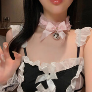 芯奢芯奢芯奢白色黑色女鈴鐺亞文化蝴蝶結(jié)性感腿鏈配飾絲襪腿環(huán)襪y2k 粉色