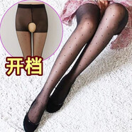 畫崇波點(diǎn)黑絲提花開檔閉檔女春夏薄款日系圓點(diǎn)絲襪打底襪波點(diǎn)絲襪黑色 圓點(diǎn)開檔黑1 膚1 90-150斤