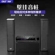 先科（SAST）A-17 專業(yè)會議音柱壁掛式多媒體功放機音響設(shè)備學校廣播商場酒店背景音樂G-100一拖二