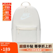 耐克NIKE男女雙肩包 書包  HERITAGE  休閑包DC4244-104白 均碼