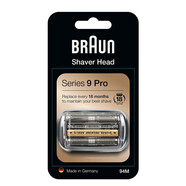 博朗（BRAUN）德國博朗剃須刀9系刀頭網(wǎng)配件92S92B S9系 9090 9299 9260 9290cc 92系列升級版94M磨砂銀 德國進口