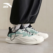 安踏（ANTA）男鞋運(yùn)動(dòng)鞋男2025秋冬新款厚底增高男士百搭休閑鞋子白色跑步鞋男 象牙白/黑/灰霧藍(lán) 39