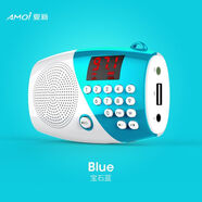 夏新新款迷你收音機隨身聽(tīng)藍牙音箱多媒體便攜式戶(hù)外音響小型迷你小音箱低音炮插卡收音機音樂(lè )播放器 藍色升級版標配
