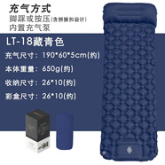 威迪瑞充氣床墊戶(hù)外露營(yíng)帳篷睡墊超輕便捷式氣墊床單人防潮墊自動(dòng)充氣墊 深藍色_厚5cm【內置充氣泵】