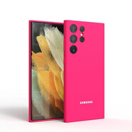 三星（SAMSUNG）適配三星GalaxyS23Ultra全包S22PlusTPU手機(jī)殼S21軟殼S23FES10A54Note10+Note20Ultra保護(hù)殼 玫紅色 三星Galaxy?Note1