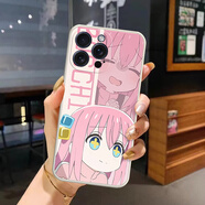 沁媛適用蘋果14/15ProMax液態(tài)硅膠手機殼iPhone13 14pro防摔13mini全包軟殼15plus動漫13promax 14plus 孤獨搖滾-波奇醬-后藤一里 iPhone14