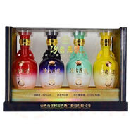 杏師山西杏花村汾杏白酒53度4瓶梅蘭竹菊禮盒裝白酒清香型純糧食酒 53度 225mL 4瓶