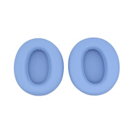 JZEPHF適用Edifier漫步者W820NB耳罩花再free pro耳機套w820nb雙金標耳套K820NC皮墊保護套海綿橫梁替換 湖光藍蛋白皮耳套一對/自帶卡扣