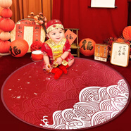 多美憶抓周用品男寶女寶抓周抓周地毯道具全套寶寶一周歲禮生日布置