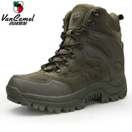 西域駱駝（VANCAMEL）春秋軍迷沙色作訓戰術(shù)靴男夏季野外軍作戰沙漠徒步登山機車(chē)高幫鞋 A09軍綠單鞋 43