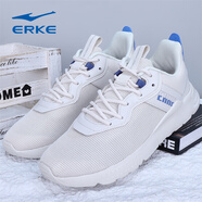 鴻星爾克（ERKE）運動(dòng)鞋男鞋透氣網(wǎng)面鞋學(xué)生考試減震跑步鞋輕便慢跑鞋休閑旅游鞋 倉野灰2112 44
