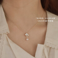 央燕特價(jià)清倉秒殺售完無(wú)補價(jià)格美麗珍珠耳釘手鐲手鏈項鏈篇女式 A035輕風(fēng)慕雨珍珠項鏈925銀鏈鍍