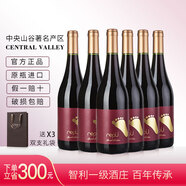 伊桐（yitong）智利一級酒莊智利原瓶進(jìn)口紅酒整箱優(yōu)選赤霞珠干紅葡萄酒腳印婚宴 750ml*6整箱裝 智利一級酒莊