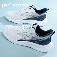 回力官方男鞋子男夏季新款運動(dòng)鞋男緩震跑步鞋男網(wǎng)面鞋男內增高休閑鞋 藏青色 0983 40