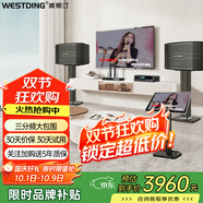 威斯?。╓ESTDING）118家庭ktv音響套裝點(diǎn)歌機一體KTV唱歌全套設備卡拉OK影院家用智能語(yǔ)音點(diǎn)唱音箱 V09:【五單元】進(jìn)階款-10吋三分頻