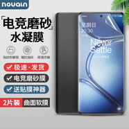 Noualn 一加Ace3/Pro/ACE2Pro手機(jī)膜 磨砂膜游戲抗指紋手汗水凝膜高清防偷窺保護(hù)膜防摔防爆軟膜屏幕貼膜 一加Ace3/2/Pro【磨砂丨2片】水凝膜