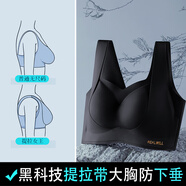 潤(rùn)微提拉女王內(nèi)衣女大胸顯小春夏款收副乳防下垂調(diào)整型文胸 提拉王后-黑色 S （75BCDEF）