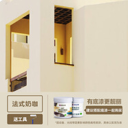 嘉寶莉（CARPOLY）金裝耐曬外墻漆防水防曬乳膠漆墻面漆工程環(huán)保油漆涂料白色彩色 法式奶咖(防水升級(jí)款) 1KG刷4-5平米，部分配色漿包