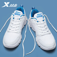 特步（XTEP）男鞋跑步鞋2025冬季網(wǎng)面透氣休閑鞋春季輕便軟底白色運(yùn)動(dòng)鞋男款 白蘭色【網(wǎng)面透氣】 39