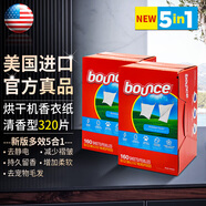 BOUNCE美國烘干機香衣片香衣紙邦氏香片紙香薰干衣機紙柔順劑紙防皺紙 【推薦】清香型160片*2盒