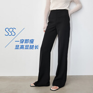 simple pieces【修身喇叭褲】超模褲SPS不易皺   經(jīng)典黑/身高164-175CM(現(xiàn)貨) 85-88（90-95斤）