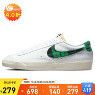 耐克NIKE男板鞋緩震透氣BLAZER LOW運動鞋DV0801-100白41