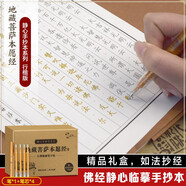 手抄心經(jīng)字帖靜心手抄經(jīng)本系列 地藏菩薩本愿經(jīng)盒裝3冊 抄寫經(jīng)文抄寫經(jīng)文佛經(jīng)靜心臨摹手抄本贈金色抄經(jīng)筆