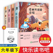 六年級下冊快樂讀書吧（全4冊）馬克吐溫經(jīng)典小說+魯濱遜漂流記+愛麗絲漫游仙境+騎鵝旅行記
