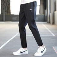 耐克（NIKE）男褲 25夏季新款運(yùn)動褲寬松干爽長褲快干籃球褲子透氣直筒休閑褲 黑色輕盈快干/建議拍大一碼 L (175/80A)