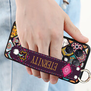 飾卓適用于紅米K70Pro手機殼小米redmi k70e腕帶5g保護套K70至尊冠軍版防摔k7o硅膠軟殼男女款斜挎掛繩 -炫彩方格+腕帶支架 紅米K70