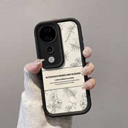 韓菲琪VIVO S19手機(jī)殼S19Pro保護(hù)套V2364A復(fù)古花豎紋s19卡通可愛貼皮磨砂5G男女情侶軟硅膠全包防摔外殼 VIVO S19【復(fù)古花豎皮紋】黑色