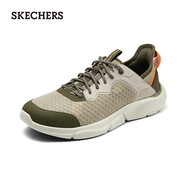 斯凱奇（SKECHERS）男士休閑鞋210852 灰褐色/橄欖色/TPOL 43 