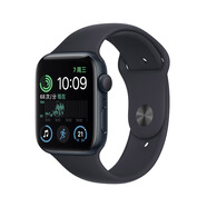 Apple/蘋果 Watch SE 2022款智能手表GPS款44毫米午夜色鋁金屬表殼午夜色運(yùn)動(dòng)型表帶 MNK03CH/A