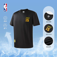 NBA官方夏季男女情侶哈利伯頓運動(dòng)t恤戶(hù)外寬松短袖速干衣籃球服上衣 約基奇/速干T恤（黑色） M