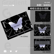 三色貓蝴蝶適用于2025款聯(lián)想拯救者r9000p筆記本電腦貼紙R7000高達(dá)貼膜y9000p電腦y7000全套外殼機(jī)身貼 W4092 單A面