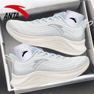 安踏（ANTA）女鞋運動(dòng)鞋2025冬季官方旗艦跑鞋老爹鞋透氣增高休閑鞋子女跑步鞋 象牙白/淺霧灰5571 40