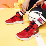 安踏兒童籃球鞋斷碼清倉特價(jià)運動(dòng)鞋子 黑紅 33 內長(cháng)20.5cm