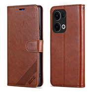 雅尊仕 OPPO Reno13 5G手機(jī)殼翻蓋式Reno13Pro皮套全包保護(hù)套防摔插卡軟硅膠殼男女錢(qián)包款 OPPO Reno13 棕色