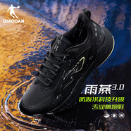 喬丹QIAODAN雨燕3.0運動鞋跑步鞋男秋巭LIGHT防潑水跑鞋減震耐磨 黑色/微光綠-男 35