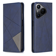 簡(jiǎn)魅適用華為Pura70手機殼P70Pro裝卡P70PRO+保護套P70Ultra翻蓋皮套錢(qián)包款外殼防摔男款女士手機套新 華為Pura70寶藍 配鋼化膜+手掛繩