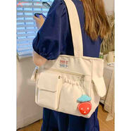 瑞十瑞豐 SWISHIARFEN孕檢手提包2023新款孕媽媽托特包產(chǎn)檢文件收納袋孕期孕婦帆布包女 xiaofeixiang2462白色+隨機掛件