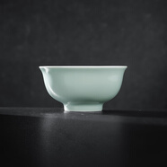 景德鎮(zhèn)（jdz）官方陶瓷影青瓷餐具無鉛純色碗盤組合搬家喬遷禮物家用搬家禮物 流影4.5英寸飯碗（兩只裝）