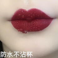 GOVO雨衣口紅不掉色不沾杯肉桂色番茄色雨衣口紅滋潤啞光素顏顯白粗支 #605赤茶紅棕(姨媽色)